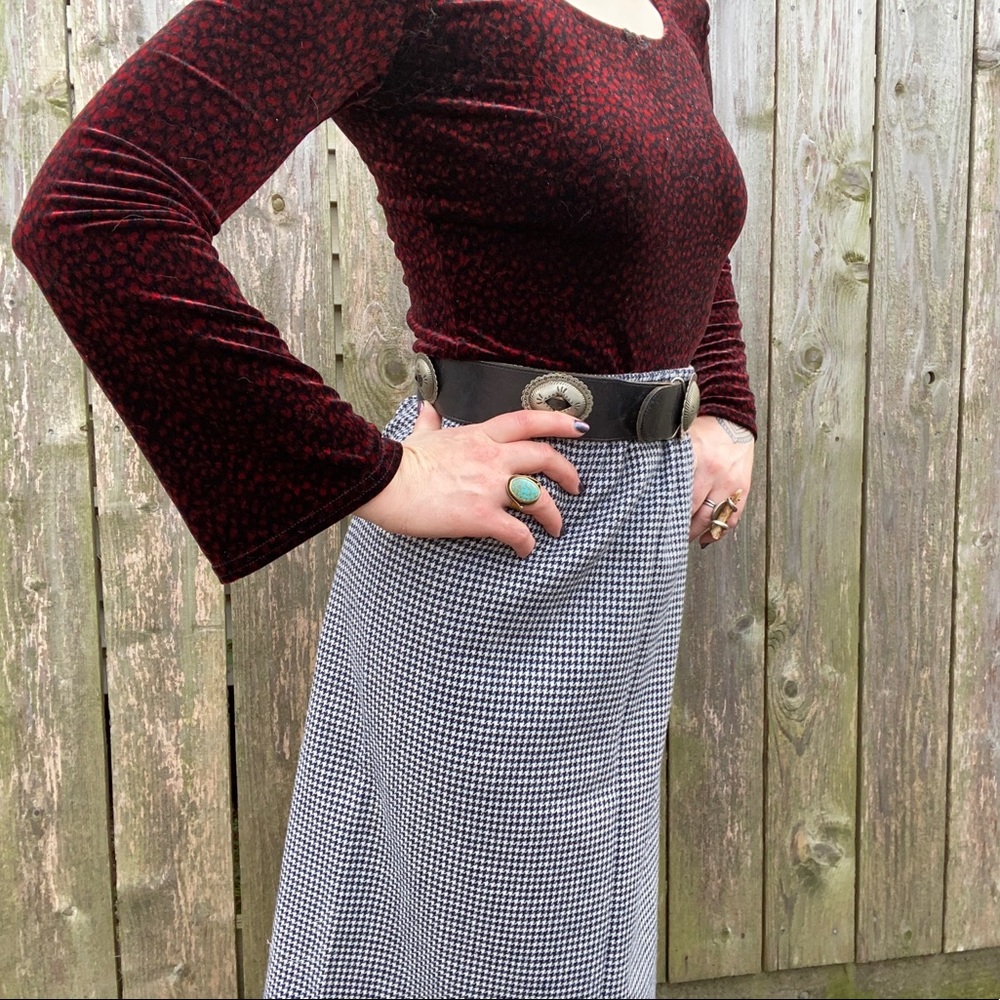 • v i n t a g e • houndstooth midi - Picture 2 of 7